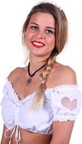 Dirndl blouse  ''Julia'' Wit (maat 36)