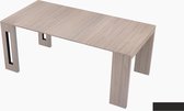 Maison’s eettafel Roma – Tafel – Bureau – uitschuifbare tafel –Inklapbare tafel – Eettafel – Functioneel – elm– 45-186x80x76