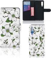 Book Case Xiaomi Mi 9 Hoesje Dogwood Flowers