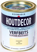 Hermadix Houtdecor Verfbeits Dekkend - 0,75 liter - 602 Zandgeel