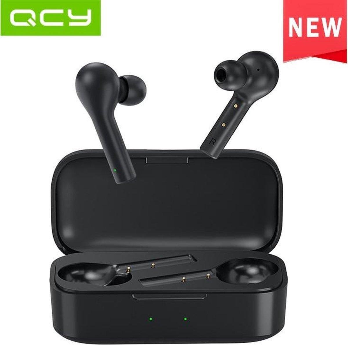 QCY T5 - Draadloze bluetooth oortjes - Oplaadcase - Zwart - BT 5.0