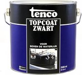 Tenco Topcoat - Zwart - 2,5 l