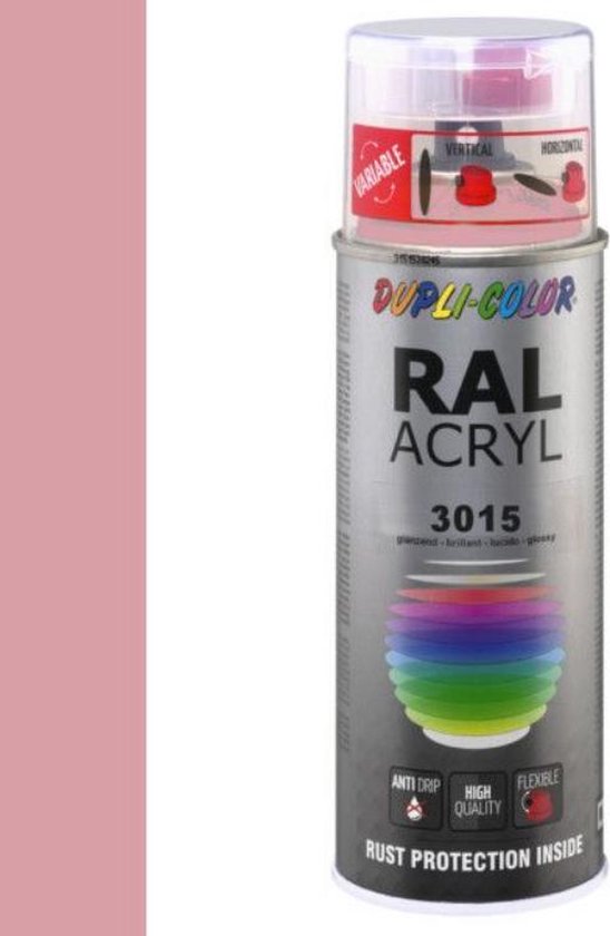 Dupli-Color acryllak hoogglans RAL 3015 licht roze - 400 ml