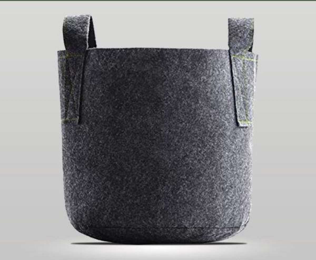 Groeizak - Kweekzak - Plantenzak - Grow Bag - 130 liter (Ø60 x 45cm) - Zwart - per stuk