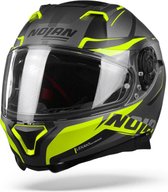 Nolan N87 Miles 88 Flat Lava Grey Yellow Integraalhelm - Motorhelm - Maat XL