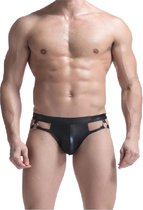 Leren Jockstrap sexy ondergoed - Maat XL - Erotische gay ondergoed - Sexy herenondergoed