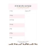 Stationery & Gift | A5 Food planner | Maaltijden planner op een A5 blok | Gelijmd blok