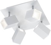 LED Plafondspot - Trion Laginos - 24W - Warm Wit 3000K - Vierkant - Mat Wit - Aluminium - BES LED