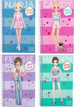 Topmodel Stickerboek Dress Me Up Meisjes 16 Cm Papier Paars