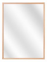 Spiegel met Luxe Aluminium Lijst - Beuken - 60x80 cm