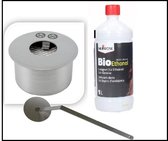 ronde bio ethanolbrander 1 liter + dover + fles bio ethanol