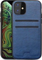 Apple iPhone 11 – Blauw Wallet PU leer hoesje