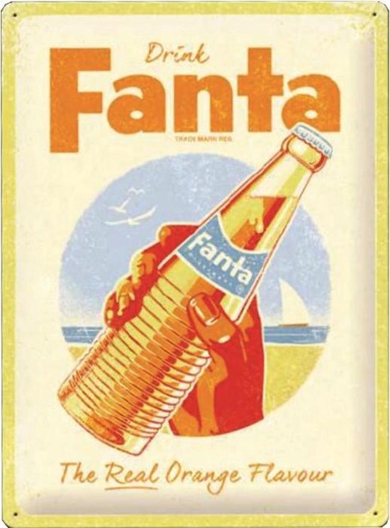 Wandbord - Drink Fanta Fantastically Flavorful - Special Edition
