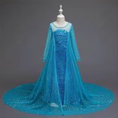 Frozen 2 Elsa jurk - Blauw - verkleedjurk - hele mooie - met accessoires
