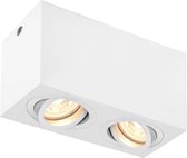 Plafondlamp Triledo GU10 2-lichts 16cm wit - 1002006