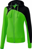 Erima Club 1900 2.0 Trainingsjack Met Capuchon Dames - Green / Zwart | Maat: 44