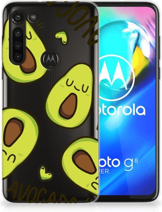 GSM Hoesje Motorola Moto G8 Backcase TPU Hoesje Transparant Avocado... | bol.com