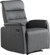 Relaxzetel kantelbaar PU grijs