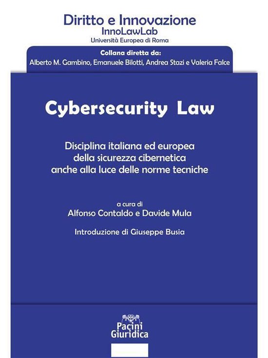 Diritto - Cybersecurity Law - cover