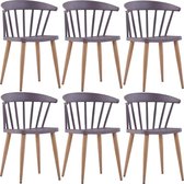 Eetkamerstoelen set 6 stuks  (Incl LW anti kras viltjes) - Eetkamer stoelen - Extra stoelen voor huiskamer - Dineerstoelen – Tafelstoelen