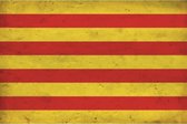 Wandbord - Vlag Van Catalonië