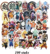 Dragon Ball Z Super Plak Stickers 100 Stuks Waterdichte Plaatjes