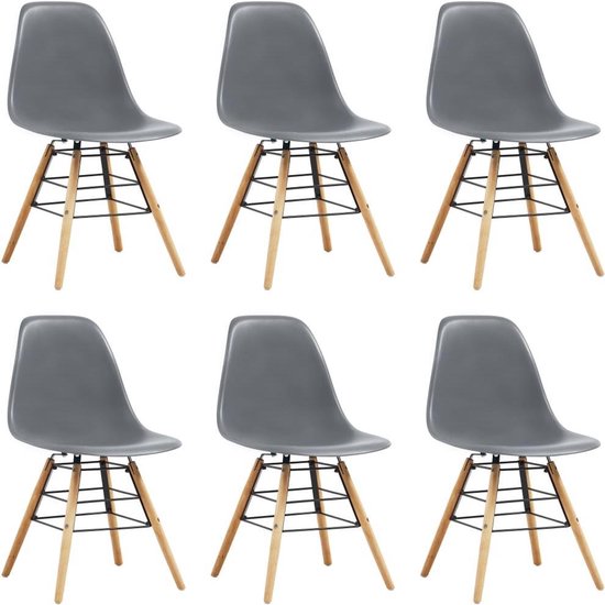 Eetkamerstoelen set 6 stuks (Incl LW anti kras viltjes