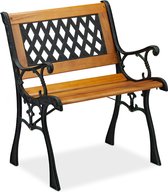 chaise de jardin relaxdays - chaise de terrasse en bois - mobilier de jardin vintage - chaise de balcon - siège de jardin