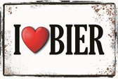 Wandbord - I Love Bier