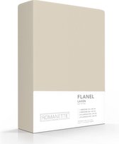 Warme Flanel Eenpersoons Laken Zand | 150x250 | Ideaal Tegen De Kou | Zacht En Comfortabel