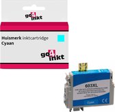 Go4inkt compatible met Epson 603XL c cyaan inktcartridge - XP-2100 / XP-2105 / XP-3100 / XP-3105 / XP-4100 / XP-4105 / Workforce / WF-2810DWF