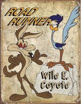 Panneau mural - Road Runner & Wile E. Coyote