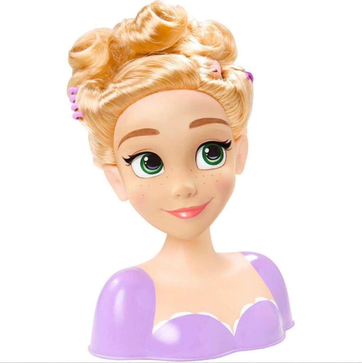 Disney Princesses - Raiponce, Tête à Coiffer et à Maquiller Deluxe,  Accessoires Cheveux & Maquillage (yeux, lèvres, ongles), Jouet pour enfants  dès 3