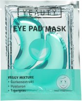 YEAUTY Eye Pad Mask Veggy Mixture - Oorgpads - Tissue Oogmasker - Oogkussentjes met het hydraterende verzorgende serum gemaakt van komkommer, hyaluronzuur en tijgergras   (1 paar)