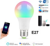 DrPhone SmartLED® - Dimbaar E27 Smart Lamp - Slimme Verlichting - 7W - RBG+CCT - Wifi - Smart Home - Alexa / Google Assistant - Led Lamp