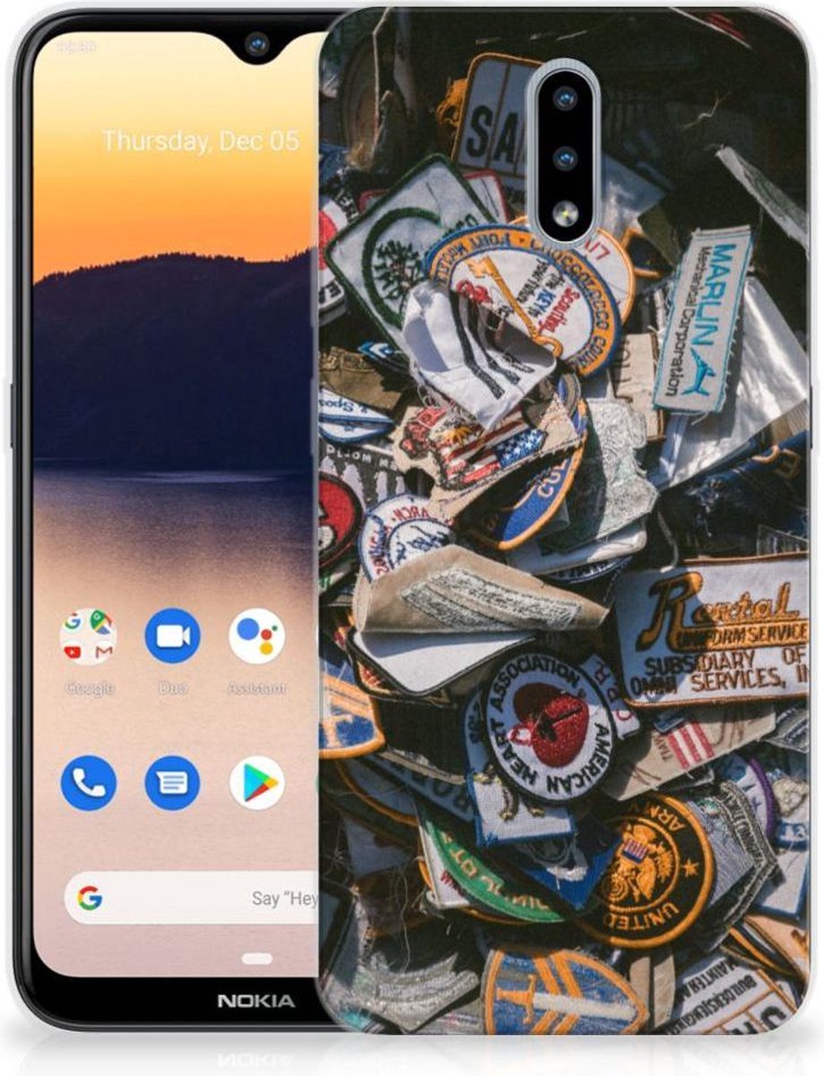 Nokia 2.3 Siliconen Hoesje met foto Badges