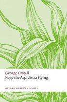 Boek 'Keep the Aspidistra Flying' van George Orwell met groene bladrand op de kaft.