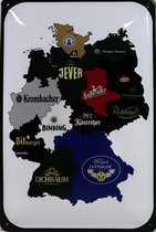 Wandbord - Bier Provincies Duitsland