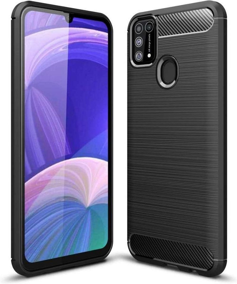Just in Case hoesje geschikt voor Samsung Galaxy M31 - Rugged TPU - Zwart