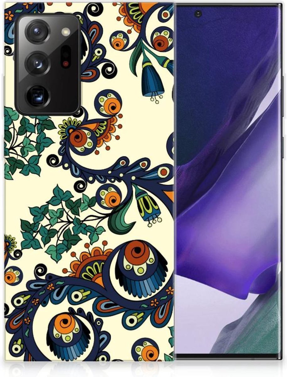 Siliconen Hoesje Samsung Galaxy Note20 Ultra Barok Flower