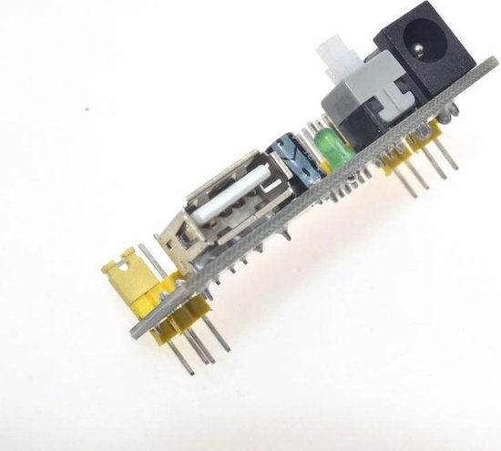 OTRONIC® Breadboard voeding 3.3v en 5v USB power input 6v tot 12v met aan en uit schakelaar voor Arduino | ESP32 | ESP8266 - Otronic.nl