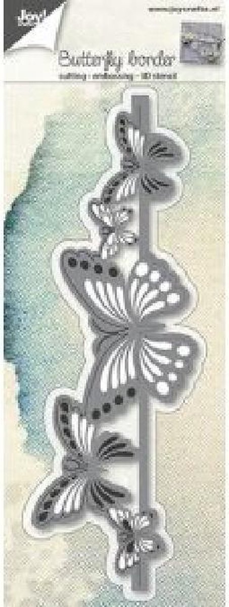 Joy Crafts - 6002/0689 Snij-embosstencil Rand Vlinder