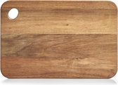 1x Rechthoekige acacia houten snijplanken 37 cm - Keukenbenodigdheden - Kookbenodigdheden - Snijplanken/serveerplanken - Houten serveerborden - Snijplanken van hout