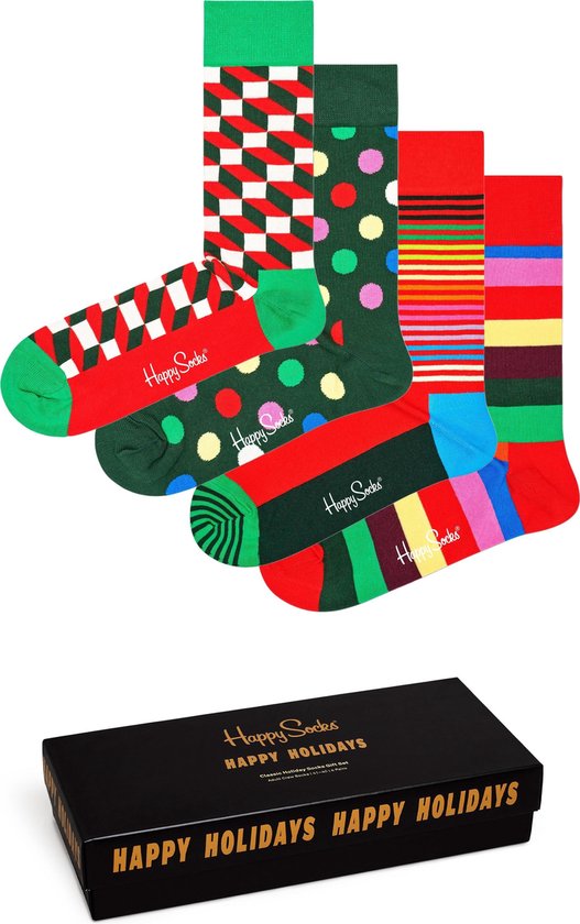 Happy Socks Classic Holiday Socks Giftbox - Maat 41-46 | bol.com