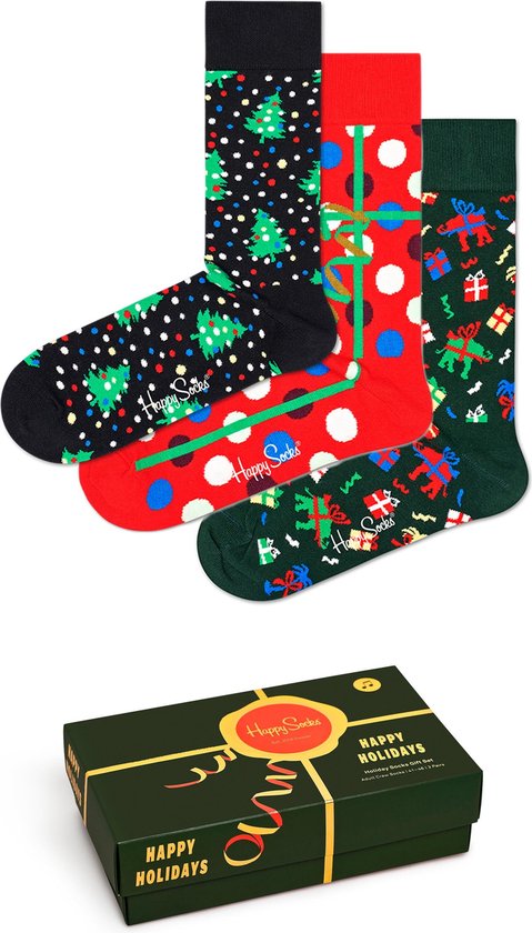 planter schot Leeuw Happy Socks 3P Holiday Socks Giftbox - Maat 36-40 | bol.com