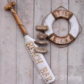 Migo Styling - Houten Peddel - Boei - Beach - Pakket - Bruin - Tuin - Decoratie - 3 producten