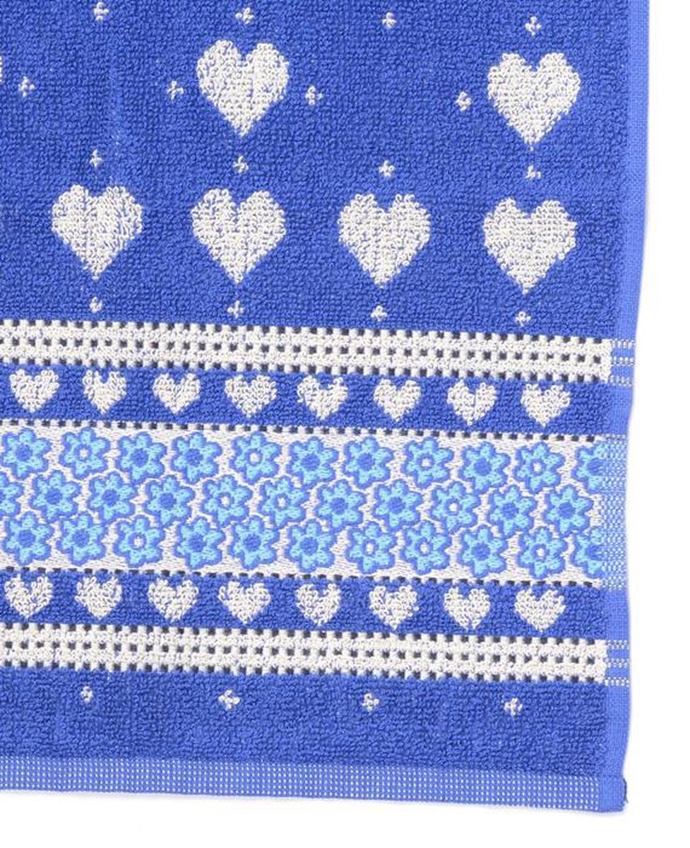 Bunzlau Castle Valentine Keukendoek (6 Stuks) - 53x60 cm - Royal Blue