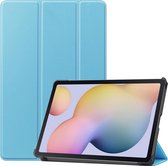 Case2go - Tablet Hoes geschikt voor Samsung Galaxy Tab S7 Hoes (2020) - Tri-Fold Book Case - Licht Blauw
