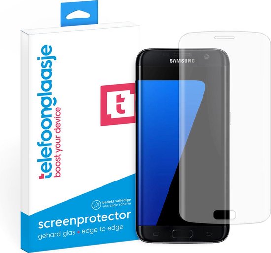 Telefoonglaasje Screenprotectors - Geschikt voor Samsung Galaxy S7 Edge - Volledig Dekkend - Gehard Glas Screenprotector - Geschikt voor Samsung Galaxy S7 Edge - Beschermglas