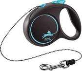 Laisse pour chien - laisse - FLEXI laisse BLACK DESIGN Cord - XS - bleu - 3 mètres